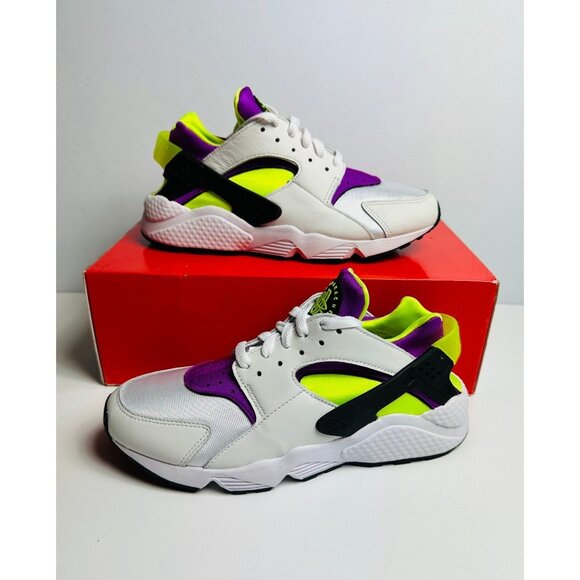 10 Women’s Nike Air Huarache DH4439 101 running shoes White Neon Magenta - Picture 1 of 9